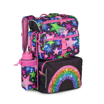 Se Jeva Beginners Skoletaske 16L Rainbow Glitter 16L ✔ Kæmpe udvalg i Jeva ✔ Hurtig levering: 1 - 2 Hverdage samt billig fragt - Varenummer: JUCO-313-62 og barcode / Ean: &